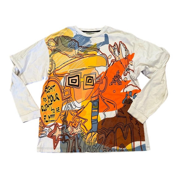 Meezan Vintage Shirt Men's Size 2XL  Fight For Your Right To Be Fly - Picture 1 of 3